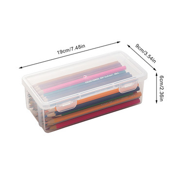 Козметични кутии за грим Прозрачен калъф за молив Фон дьо тен Руж Държач за четки за сенки Настолен органайзер за съхранение на канцеларски материали