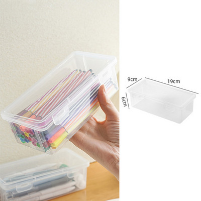 Kozmetikai sminkdobozok átlátszó tolltartó alapozó pirosító szemhéjfesték ecsetek tartó asztali írószer tároló rendszer