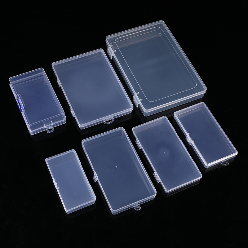 Többfunkciós írószer tárolódoboz gemkapocs toll matrica rendező átlátszó doboz PP négyszögletes asztali tárolódoboz diákkellék