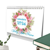 Stolni pejzažni kalendar Mjesečni stolni kalendar s temom brazilskog okusa Debeli i izdržljivi stolni kalendar 2024. kalendar za