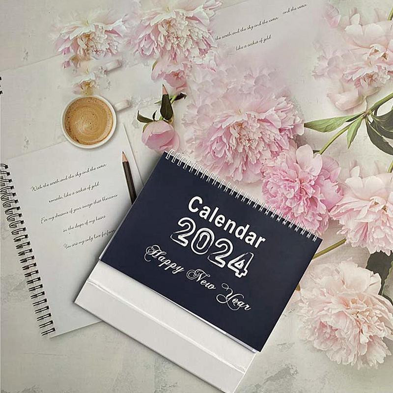 Stolni pejzažni kalendar Mjesečni stolni kalendar s temom brazilskog okusa Debeli i izdržljivi stolni kalendar 2024. kalendar za