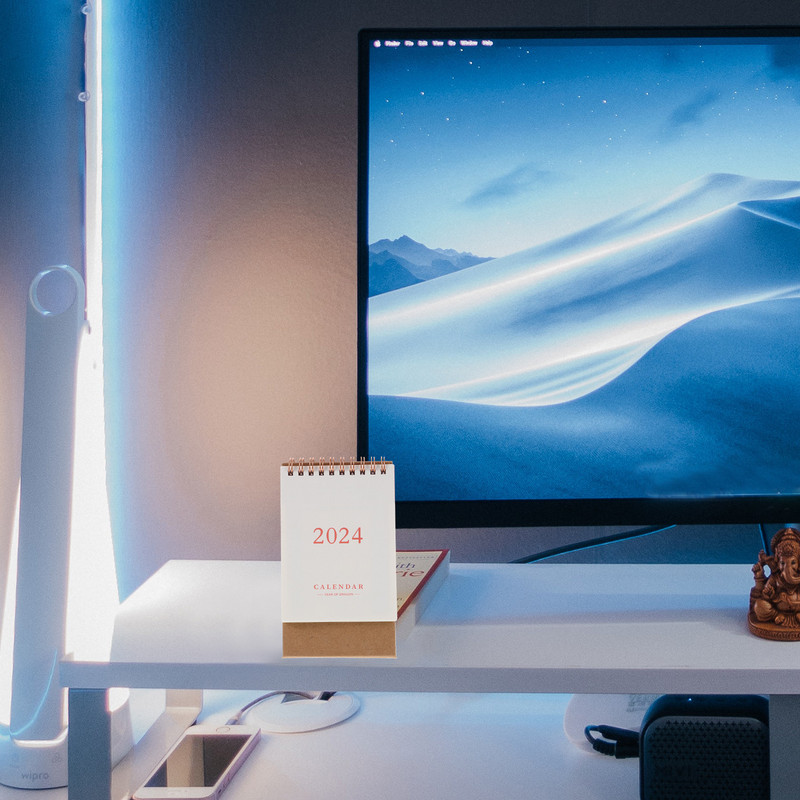 Calendar de birou Ornament pentru calendar de birou Stand Up Flip Calendar Decor Calendar de birou