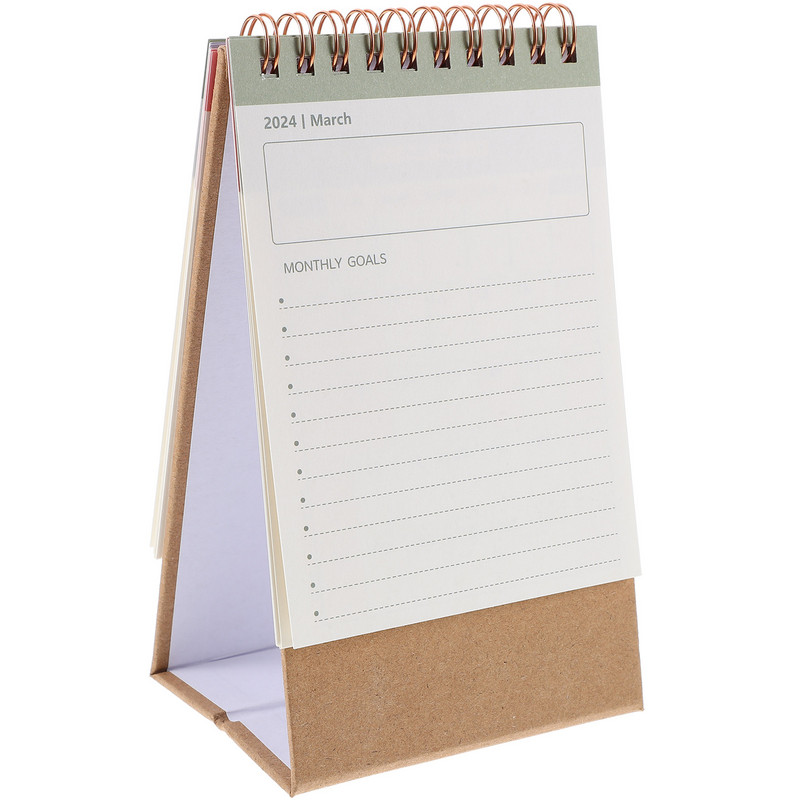 Calendar de birou Ornament pentru calendar de birou Stand Up Flip Calendar Decor Calendar de birou