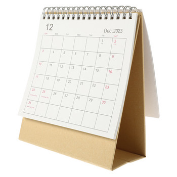 Мини настолни календари Обръщащ се календар Стоящ настолен календар Настолен календар месечен планер Аксесоари за бюро Декор за офис