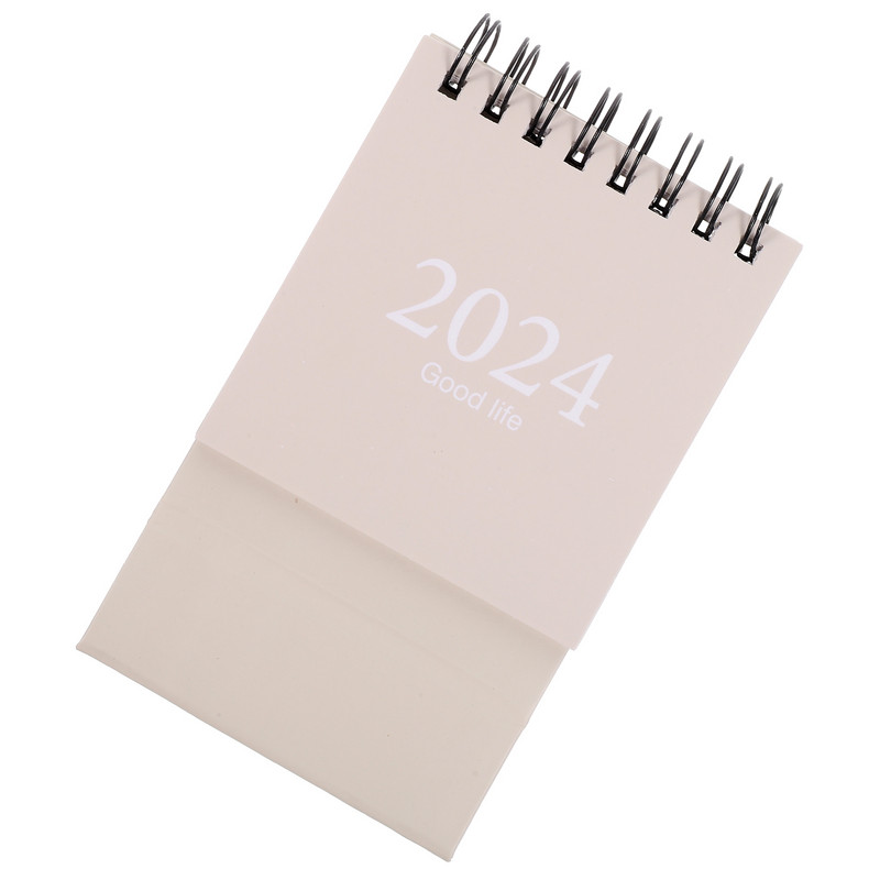 Мини календар Настолен малък календар Малък английски календар Орнамент Декоративен настолен календар 3d Дневен ред