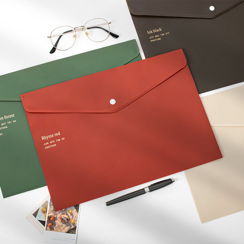 Mohamm 1 db Random Color Kreatív Retro Színes A4-es mappa diákkellékek