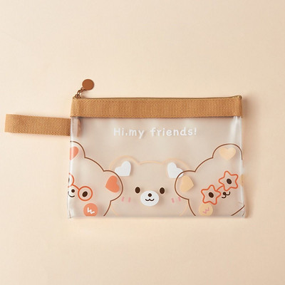 Kawaii átlátszó helyhez kötött nyugtatáska Iskolai tanulóknak A4 A5-ös irattartók Papírrendező Dokumentumok Táska Tárolótáska