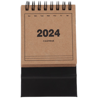 2024 Small Desk Calendar Έτος The Dragon Desktop Calendar Stand Up Ημερολόγιο Μηνιαίο Desk Pad Αγγλικό Ημερολόγιο
