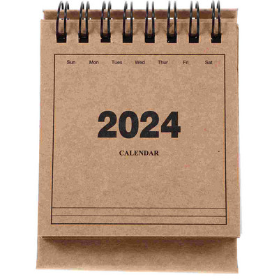 2024 Small Desk Calendar Έτος The Dragon Desktop Calendar Stand Up Ημερολόγιο Μηνιαίο Desk Pad Αγγλικό Ημερολόγιο