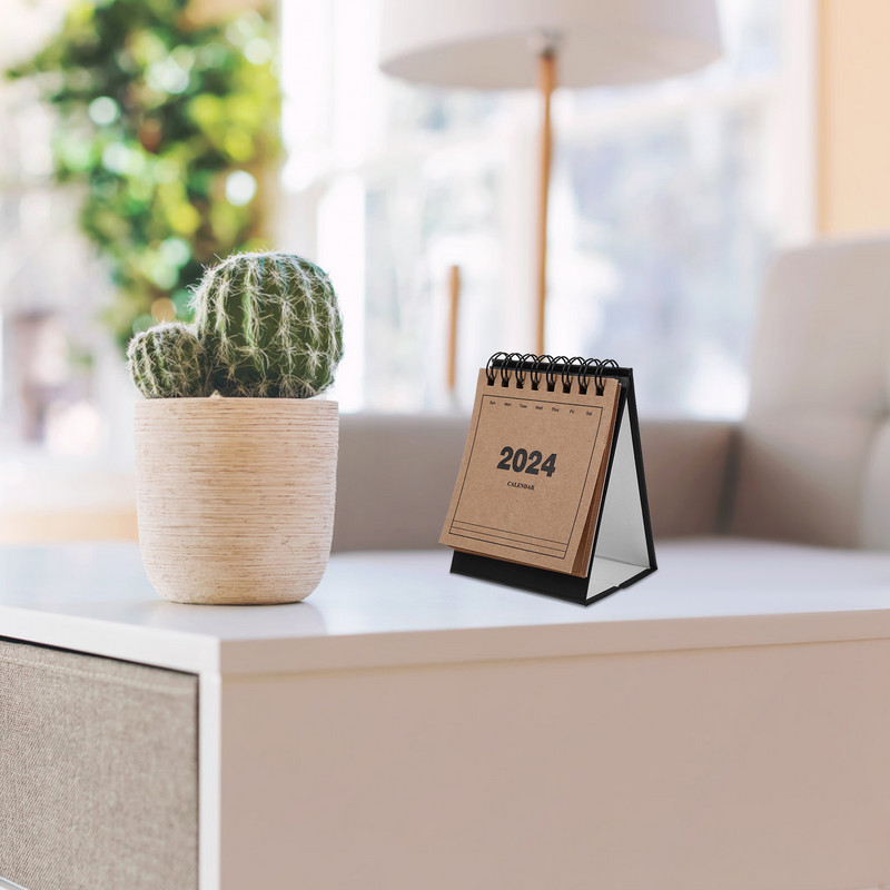 2024 Small Desk Calendar Έτος The Dragon Desktop Calendar Stand Up Ημερολόγιο Μηνιαίο Desk Pad Αγγλικό Ημερολόγιο