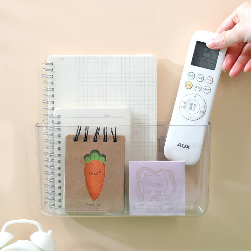 Διαφανές επιτοίχιο κουτί αποθήκευσης Επιτοίχιο χωρίς διάτρηση Ράφια κομοδίνο