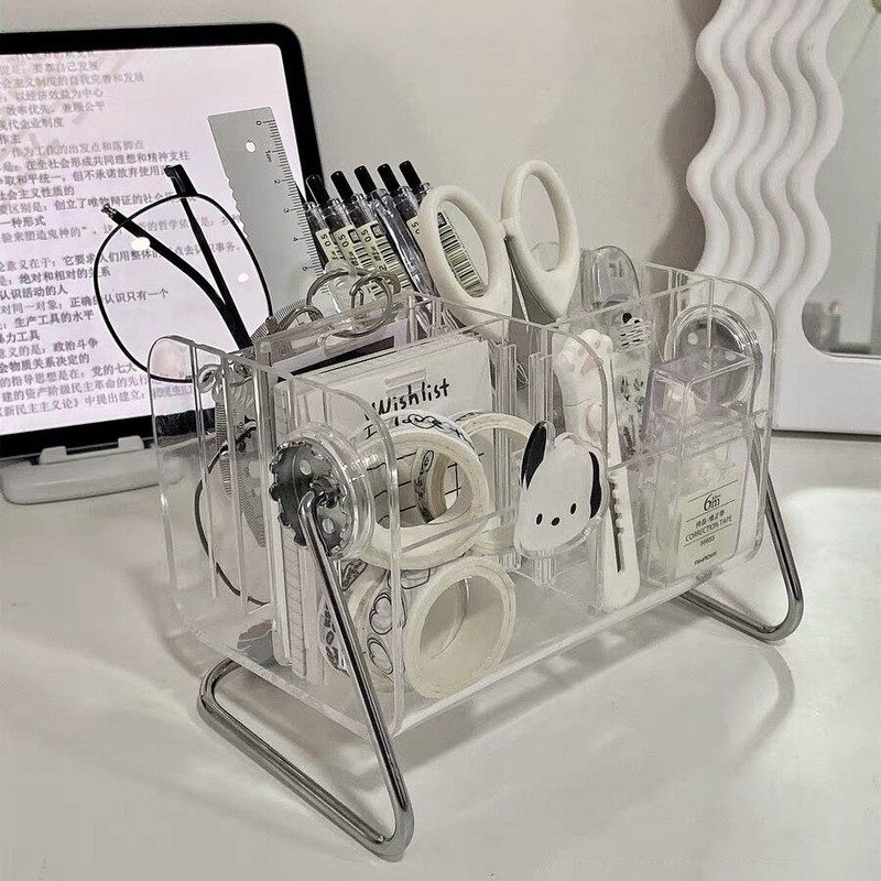 MINKYS Kawaii forró tolltartó sminktároló doboz asztali rendszerező iskolai irodaszerek