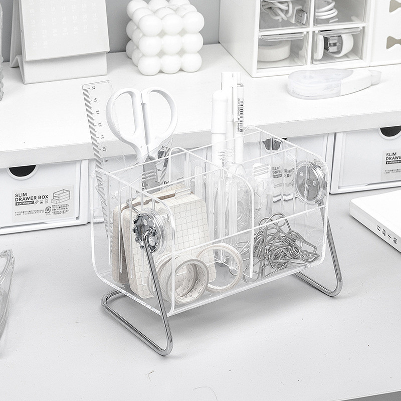 MINKYS Kawaii forró tolltartó sminktároló doboz asztali rendszerező iskolai irodaszerek