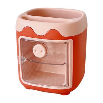 MINKYS Kawaii Piggy Кутия за съхранение Държач за писалка Спалня Тоалетна Органайзер Кутия Училищни канцеларски материали