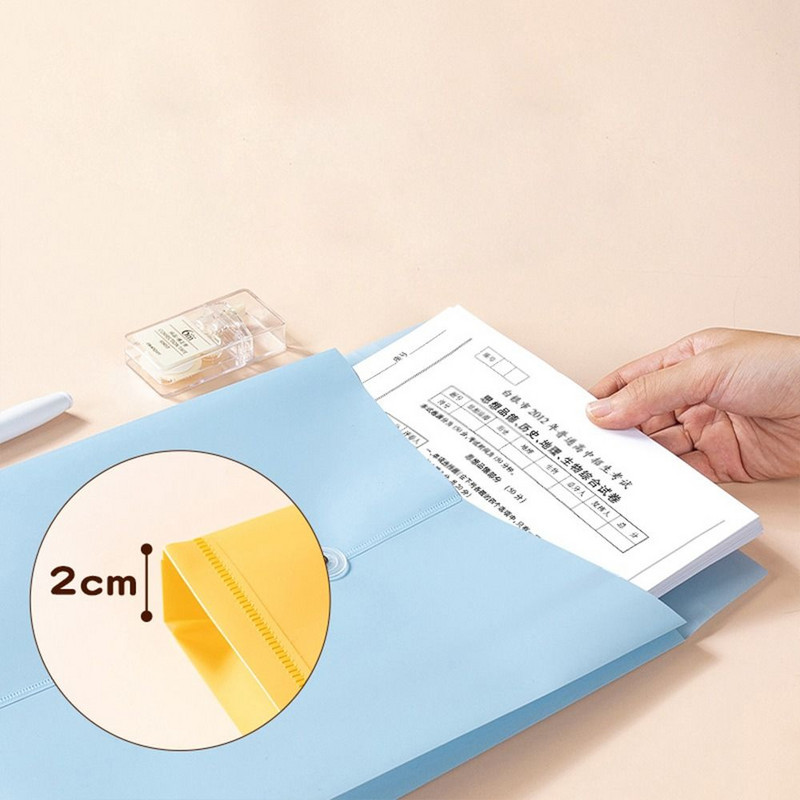 Document Organizer A4 PP File Folder Μεγάλοι φάκελοι Αρχείο Φάκελος A4 File Organizer Paper Organizer Αδιάβροχη τσάντα αποθήκευσης