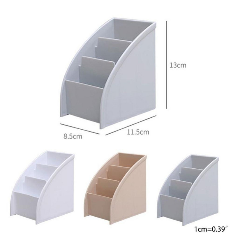 Műanyag TV távirányító tároló tartó Mobiltelefon tartó állvány Mosható otthoni irodai tárolódobozok asztali tároló tok