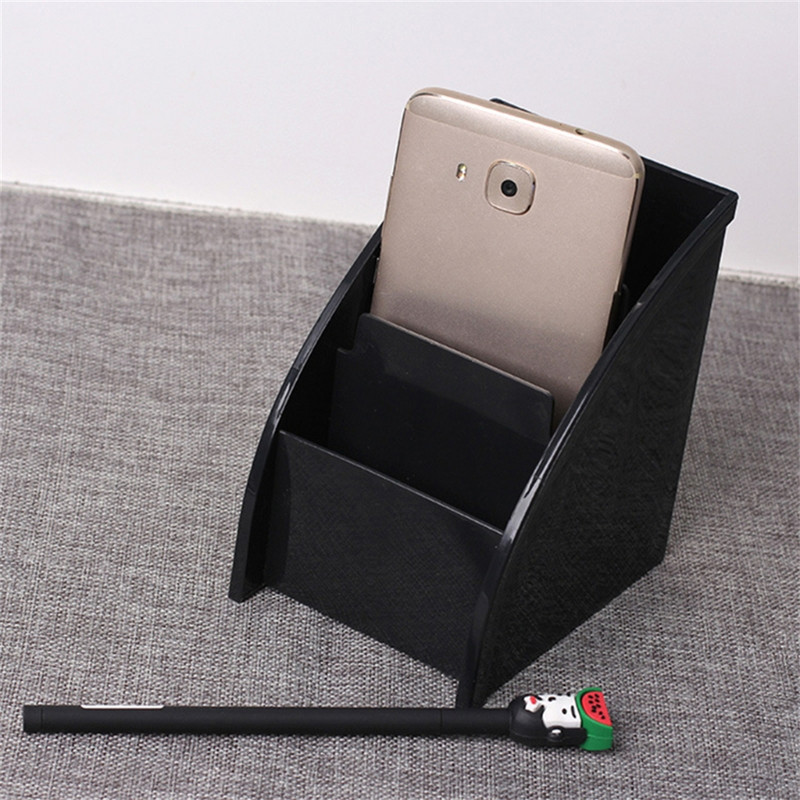 Műanyag TV távirányító tároló tartó Mobiltelefon tartó állvány Mosható otthoni irodai tárolódobozok asztali tároló tok