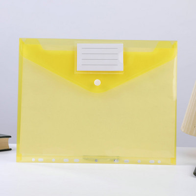 A4-es átlátszó pattintható irattartó táska Diák teszt papírzacskó 11 lyukú kártyakártya névjegykártya irattáska irattartó termékek