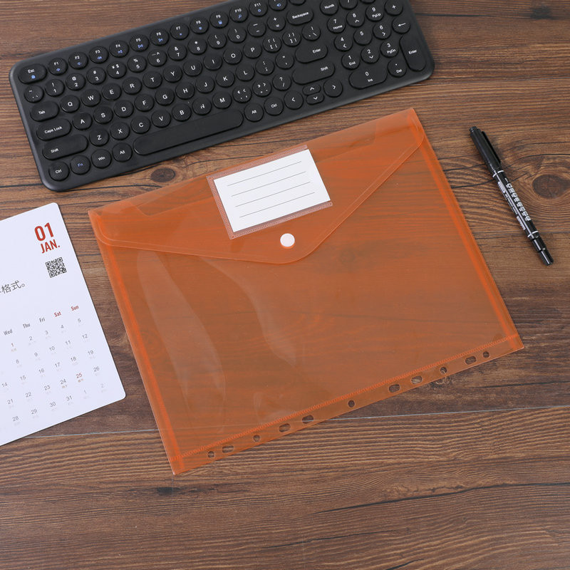 A4-es átlátszó pattintható irattartó táska Diák teszt papírzacskó 11 lyukú kártyakártya névjegykártya irattáska irattartó termékek