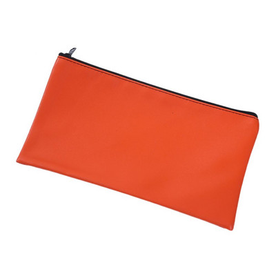 Чанта за банкови депозити с цип Офис продукти PU кожена торбичка за пари и монети Полезна чанта Банкови пликове с цип