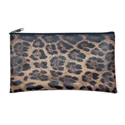 Чанта за банкови депозити с цип Офис продукти PU кожена торбичка за пари и монети Полезна чанта Банкови пликове с цип