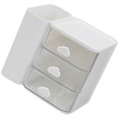 Háztartási asztalrendező Fiók kialakítású tárolótartó Sminktároló doboz Dekoratív asztali rendszerező