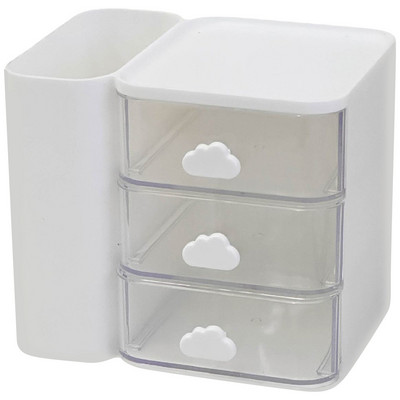 Háztartási asztalrendező Fiók kialakítású tárolótartó Sminktároló doboz Dekoratív asztali rendszerező