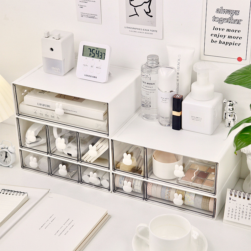 Kutija za pohranu pisaćih potrepština za stolno računalo, organizator u stilu prozirne ladice, držač za olovke, uredske kutije za pohranu raznih stvari, organizatori za dom