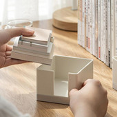 Elegantan držač za ljepljive bilješke, četvrtasta memo kutija velikog kapaciteta, uredski pribor za svakodnevnu upotrebu, organizator bilješki