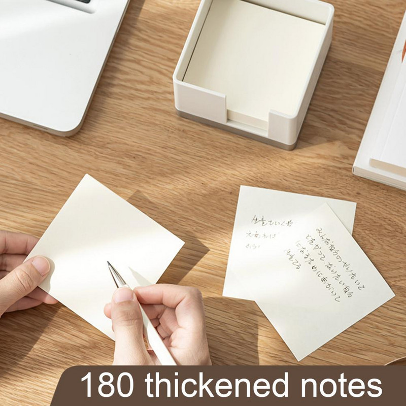 Elegantan držač za ljepljive bilješke, četvrtasta memo kutija velikog kapaciteta, uredski pribor za svakodnevnu upotrebu, organizator bilješki