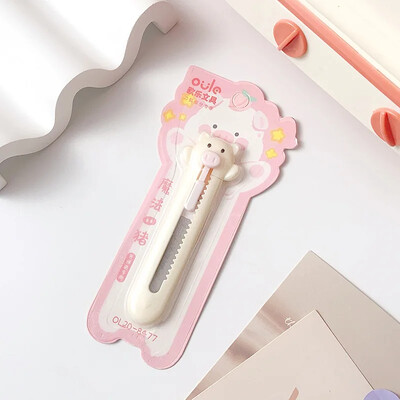 1 PC Mini Lovely Utility Knife Kawai Piggy Rabbit Cutter Box Lovely Stationery Πτυσσόμενο μαχαίρι Χαριτωμένο χαρτοκόπτη Μαθητικές προμήθειες