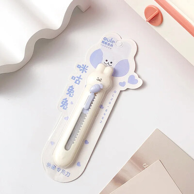 1 PC Mini Lovely Utility Knife Kawai Piggy Rabbit Cutter Box Lovely Stationery Πτυσσόμενο μαχαίρι Χαριτωμένο χαρτοκόπτη Μαθητικές προμήθειες