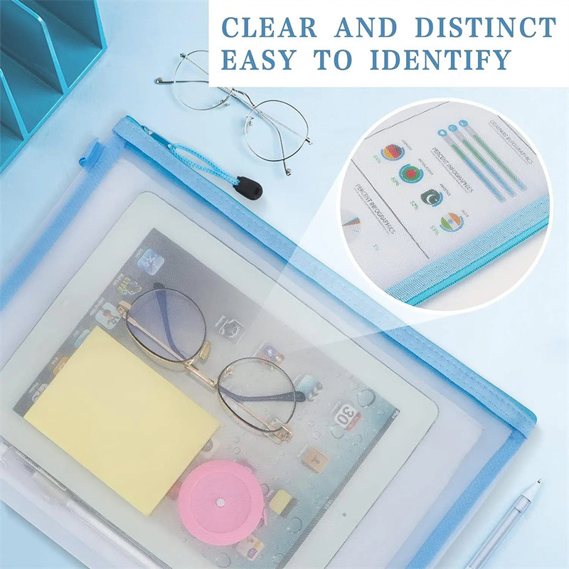 Φερμουάρ Nylon Mesh Θήκη με φερμουάρ Διχτυωτές τσάντες καλλυντικών Τσάντες μακιγιάζ Μολυβοθήκη Τσάντες ταξιδιού για καλλυντικά σχολικά είδη γραφείου