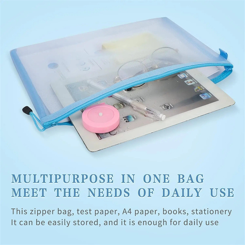 Φερμουάρ Nylon Mesh Θήκη με φερμουάρ Διχτυωτές τσάντες καλλυντικών Τσάντες μακιγιάζ Μολυβοθήκη Τσάντες ταξιδιού για καλλυντικά σχολικά είδη γραφείου