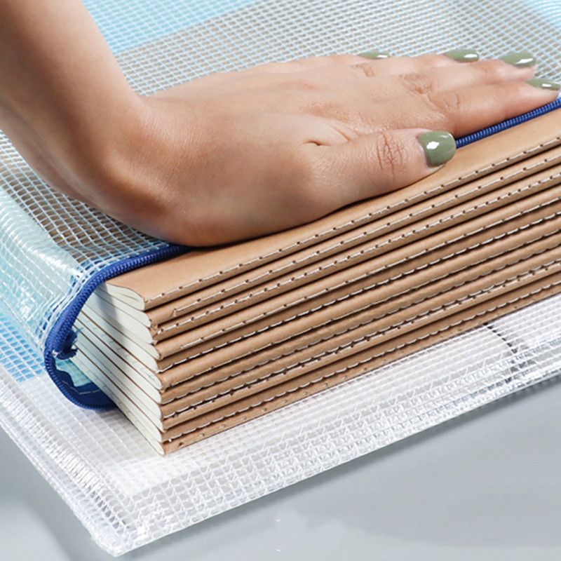 2 db/tétel Írószer tároló mappa irathálós cipzáras tasak A4/B5 irattáska zseb mappák tárolótáskák iskolai irodaszerek