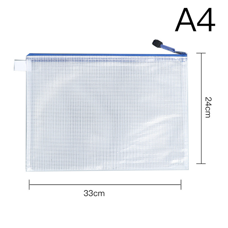 2 db/tétel Írószer tároló mappa irathálós cipzáras tasak A4/B5 irattáska zseb mappák tárolótáskák iskolai irodaszerek