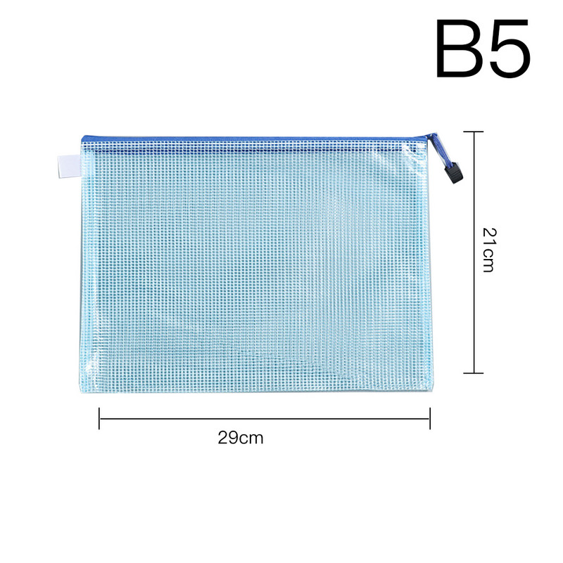 2 db/tétel Írószer tároló mappa irathálós cipzáras tasak A4/B5 irattáska zseb mappák tárolótáskák iskolai irodaszerek