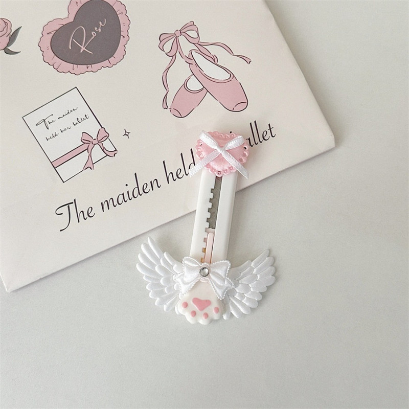 Μαχαίρι Cat Paw Utility Knife DIY Bowknot Style Compact Open Box Cutter Ελαφρύ, εξαιρετικό ανοιχτήρι φακέλων