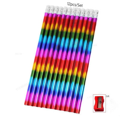 12 DB diák fantázia csillagos égbolt fa HB ceruzák gyerekeknek vázlat rajzanyag eszköz iskolai írószer kellékek