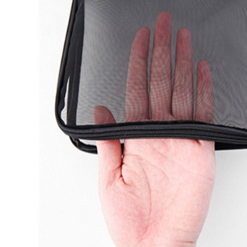 Διχτυωτή τσάντα φερμουάρ Α4 Διαφανής τσάντα εγγράφων μεγάλης χωρητικότητας φοιτητική τσάντα δοκιμών γραφικής ύλης Χάρτινη τσάντα αποθήκευσης