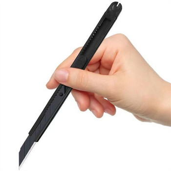 Μαύρα μεταλλικά γραφικά ανοιχτήρια μαχαιριών Utility Knife Χαρτί και μαχαίρι γραφείου Diy Cutter Μαχαίρι Χαρτικά Σχολικά Εργαλεία Κόφτης χαρτιού