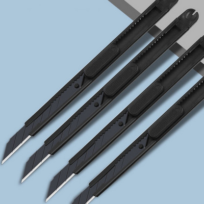 Must metallist kunsti nuga, kirjaavajad, nuga, paber ja kontorinuga isetegemise lõikur nuga kirjatarbed koolitööriistad paberilõikur