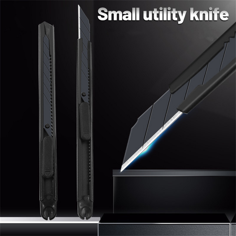 Черен метален художествен нож Отварачки за писма Нож за хартия и офис нож Нож за ножове Направи си сам Нож за канцеларски материали Училищни инструменти Резачка за хартия