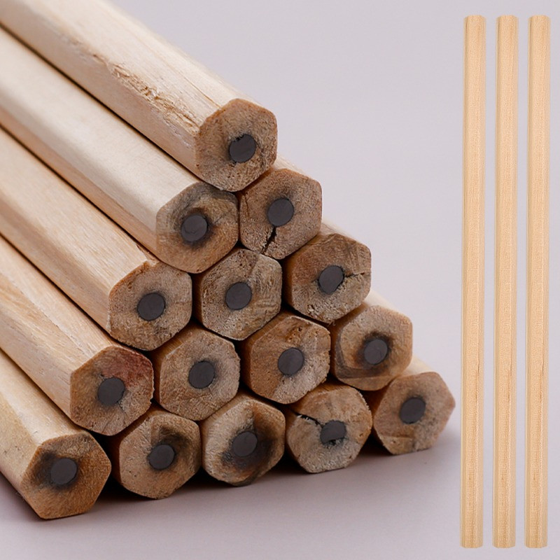 Fa fekete ólom ceruzák Hatszögletű markolat ceruza HB grafit ceruza csomag íráshoz festéshez vázlatkészítés kellékek osztálytermi irodákhoz