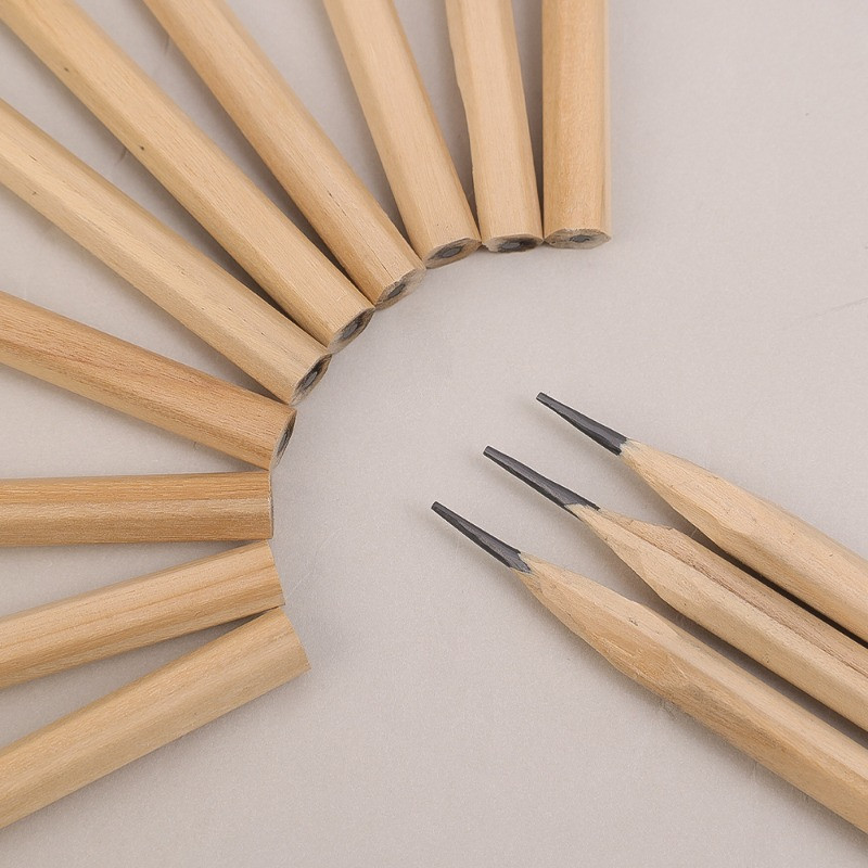 Fa fekete ólom ceruzák Hatszögletű markolat ceruza HB grafit ceruza csomag íráshoz festéshez vázlatkészítés kellékek osztálytermi irodákhoz