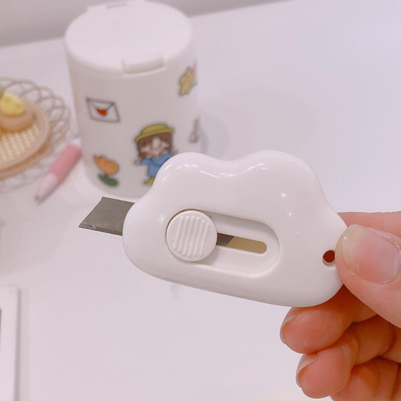 Cute Rabbit Cloud Color Mini Portable Utility Knife Paper Cutter Χαρτί κοπής Razor Blade Χαρτικά Γραφείου Προμήθειες κοπής