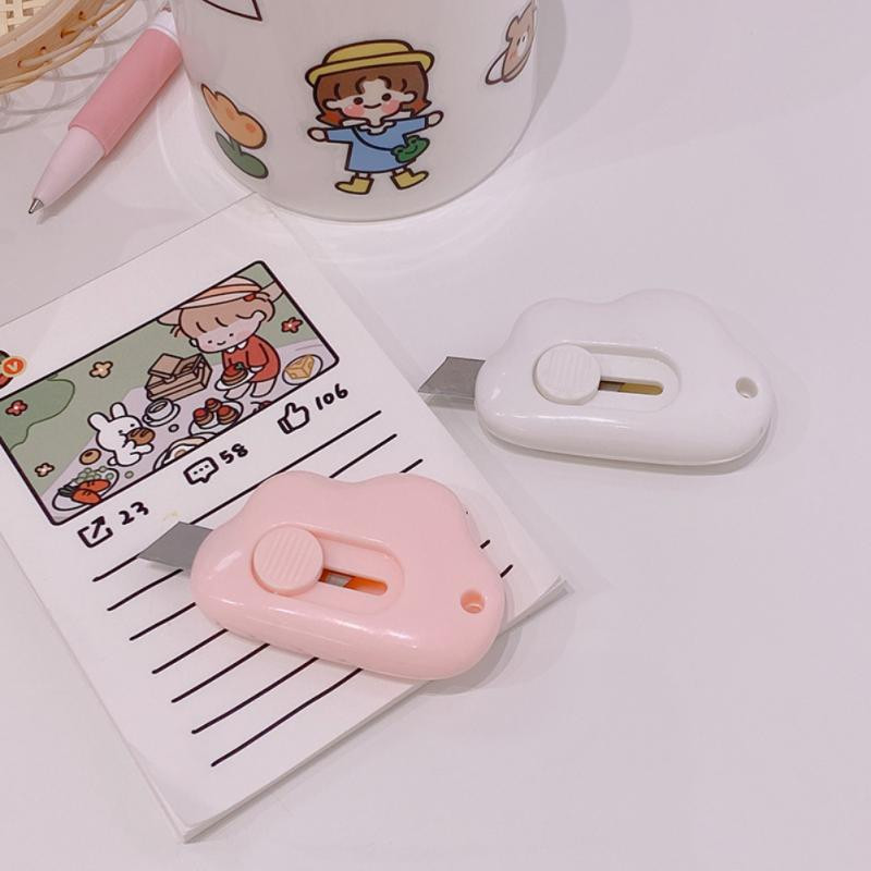 Cute Rabbit Cloud Color Mini Portable Utility Knife Paper Cutter Χαρτί κοπής Razor Blade Χαρτικά Γραφείου Προμήθειες κοπής