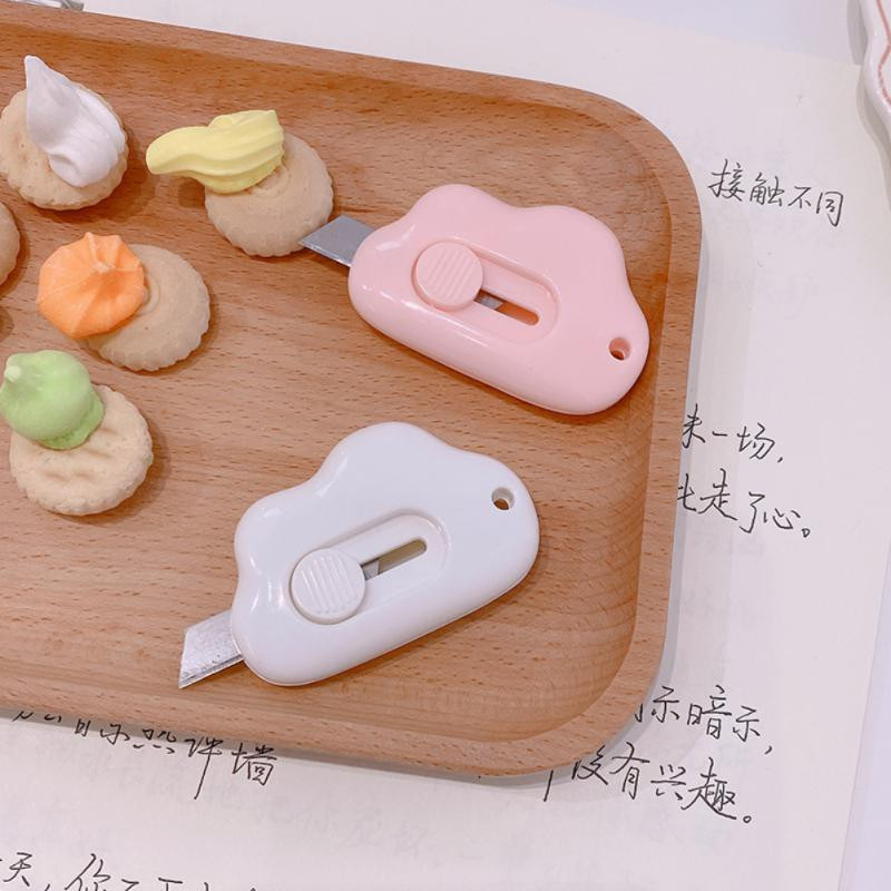Cute Rabbit Cloud Color Mini Portable Utility Knife Paper Cutter Χαρτί κοπής Razor Blade Χαρτικά Γραφείου Προμήθειες κοπής