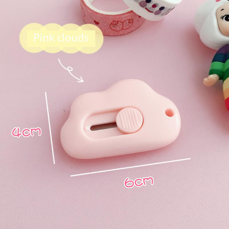 Cute Rabbit Cloud Color Mini Portable Utility Knife Paper Cutter Χαρτί κοπής Razor Blade Χαρτικά Γραφείου Προμήθειες κοπής
