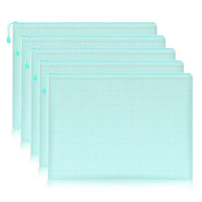 5 τμχ Πολύχρωμες τσέπες με φερμουάρ με φερμουάρ Αδιάβροχο φάκελος με φερμουάρ Α4 Σχολικά είδη γραφείου Τσάντα αποθήκευσης Etui